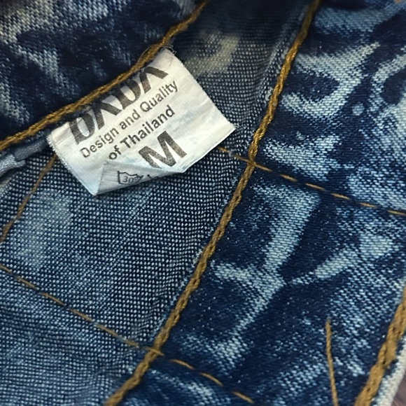 Dada Denim Shorts High Waist Vintage Acid Wash Women's Size Medium - Picture 7 of 8